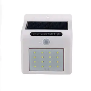 Applique da parete di sicurezza con sensore di movimento a energia solare impermeabile a LED per esterni per giardino sul cortile del Patio