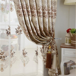 <span class=keywords><strong>Cortinas</strong></span> de Tela Elegantes para Sala de Estar <span class=keywords><strong>con</strong></span> Cenefa Integrada, Tejidas a Mano para una Decoración de Ventanas Sofisticada - Product Image 5