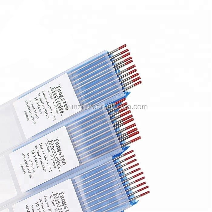 Вольфрамовый электрод 150 мм/1750 мм в длину Wt20/wt30/wt40, 1,6 мм, 2,4 мм, 3,2 мм