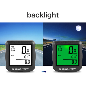 <span class=keywords><strong>INBIKE</strong></span> cable Ordenador de bicicleta impermeable Luz de bicicletas ordenador velocímetro Digital ciclo Velo del ordenador cuentakilómetros 528 - Product Image 2