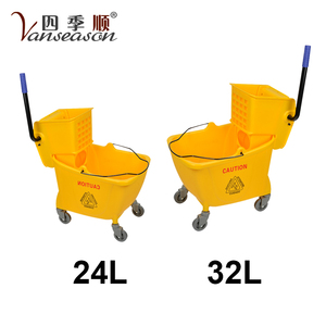 Plástico durable carro escurridor cubo con ruedas - Product Image 1
