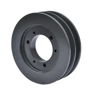 CPT B段滑轮V皮带2槽铸铁ISO9001:2008 CN平衡黑色滑轮