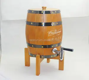 Fass typ Holz Bier Dispenser 3L 5L 10L 25L 50L 100L hohe qualität günstige Holz trinken Bier dispenser für verkauf großhandel