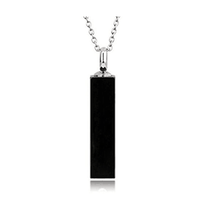 Collana con Ciondolo Cubo in Acciaio Inossidabile Nero per <span class=keywords><strong>Mamma</strong></span> e <span class=keywords><strong>Papà</strong></span>, Kit per Riempimento Urna, Gioielli per Ceneri di Cremazione - Product Image 2