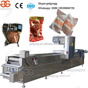 Máquina de empacotamento vácuo automática dos pés de galinha e vegetais