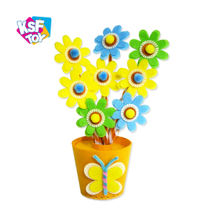 Educational Toys Kids Creative Arts Crafts DIY Sets Handmade Flower Pot 3D <strong>Felt</strong> Craft <strong>Kit</strong> for Kids - Product Image 1