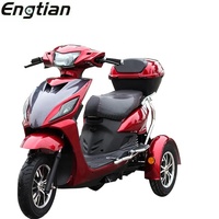 Çin tedarikçisi elektrikli scooter üç tekerlekli bisiklet elektrikli yetişkin üç tekerlekli bisiklet