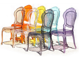 Sedia <span class=keywords><strong>Belle</strong></span> <span class=keywords><strong>Epoque</strong></span> Trasparente in Plastica per Esterni per Matrimoni - Product Image 6