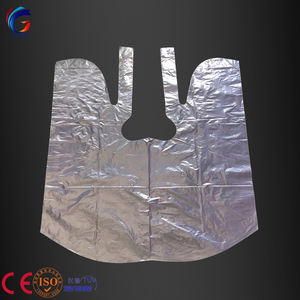 Weit verbreitet Einweg wasserdichter Kunststoff Friseur umhang benutzer definierte Friseursalon bedruckte Schneiden halten Kleidung vom Wasser fern - Product Image 2