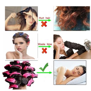 20 Piezas <span class=keywords><strong>de</strong></span> Rodillos <span class=keywords><strong>de</strong></span> Tela Mágicos para el Cabello, para Cabello Largo y Mediano, Esponja <span class=keywords><strong>de</strong></span> Espuma Flexible sin Calor, Rizadores <span class=keywords><strong>de</strong></span> Cabello Nocturnos para Hacerlo Tú Mismo - Product Image 5