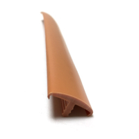 Vinyl T-Molding Fleksibel PVC Tebal 2-3mm untuk Pelindung Tepi Furnitur dengan Warna Serat Kayu