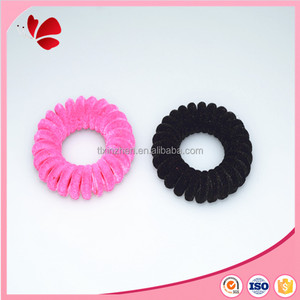 Boîte de mode pour femmes Bande élastique spiralée Fil de téléphone Attaches pour cheveux Bandeau élastique Accessoires pour cheveux Anneau à bobine Chouchous - Product Image 4