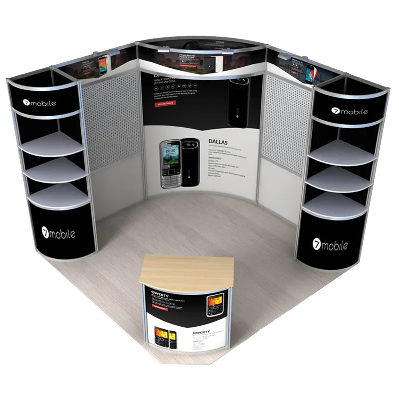 Custom 10x10 Tentoonstelling Booth Ontwerp met Grote Prijs