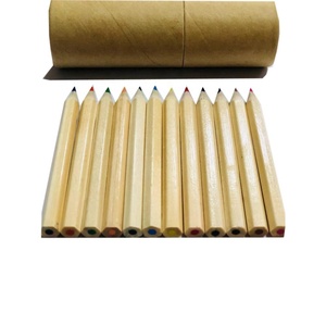 Conjunto de 12 Lápis de Cor Mini de 3,5 Polegadas com Embalagem em Tubo de Papel para Crianças para Promoção - Product Image 3