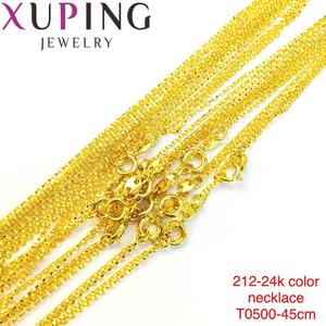 42287 xuping Venta caliente de los hombres de 24K chapado en oro de latón de cobre con cuentas de collar de cadena de joyería con cabeza de dragón - Product Image 4