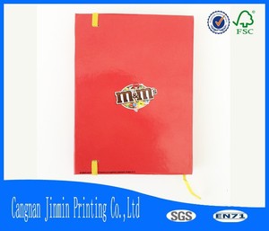 M & M de tapa dura hilo con espiral bloc de notas con banda elástica - Product Image 2