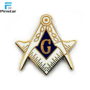 Pinstar fabbricazione <span class=keywords><strong>Freemason</strong></span> magnete in metallo personalizzato artigianato rotondo spilla in smalto morbido personalizzato spilla massonica spilla spilla