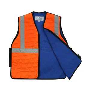Summer Hi-vis Orange Cooling 5-10 hours Workers Reflective Cool Vest