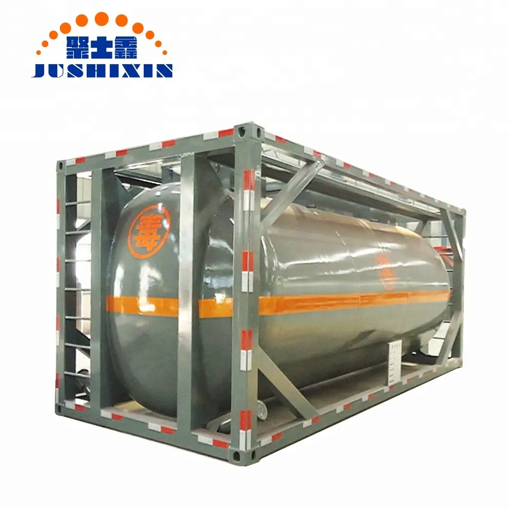 30Ton 24000L HCl Acid Liquid Corrosive ISO Storage Tank