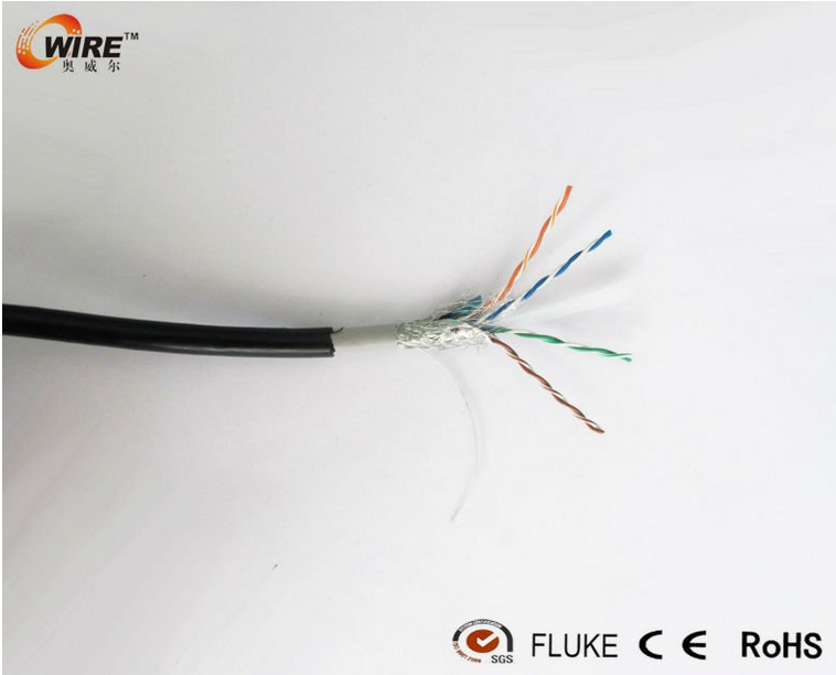OWIRESolid Голые медные Cat6 Открытый UTP 23awg Сетевой Кабель для Телекоммуникационных