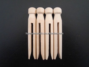 Pinces à linge en <span class=keywords><strong>bois</strong></span> bricolage à la mode directe d'usine Clips de sac flexibles pour la conception de bricolage - Product Image 3