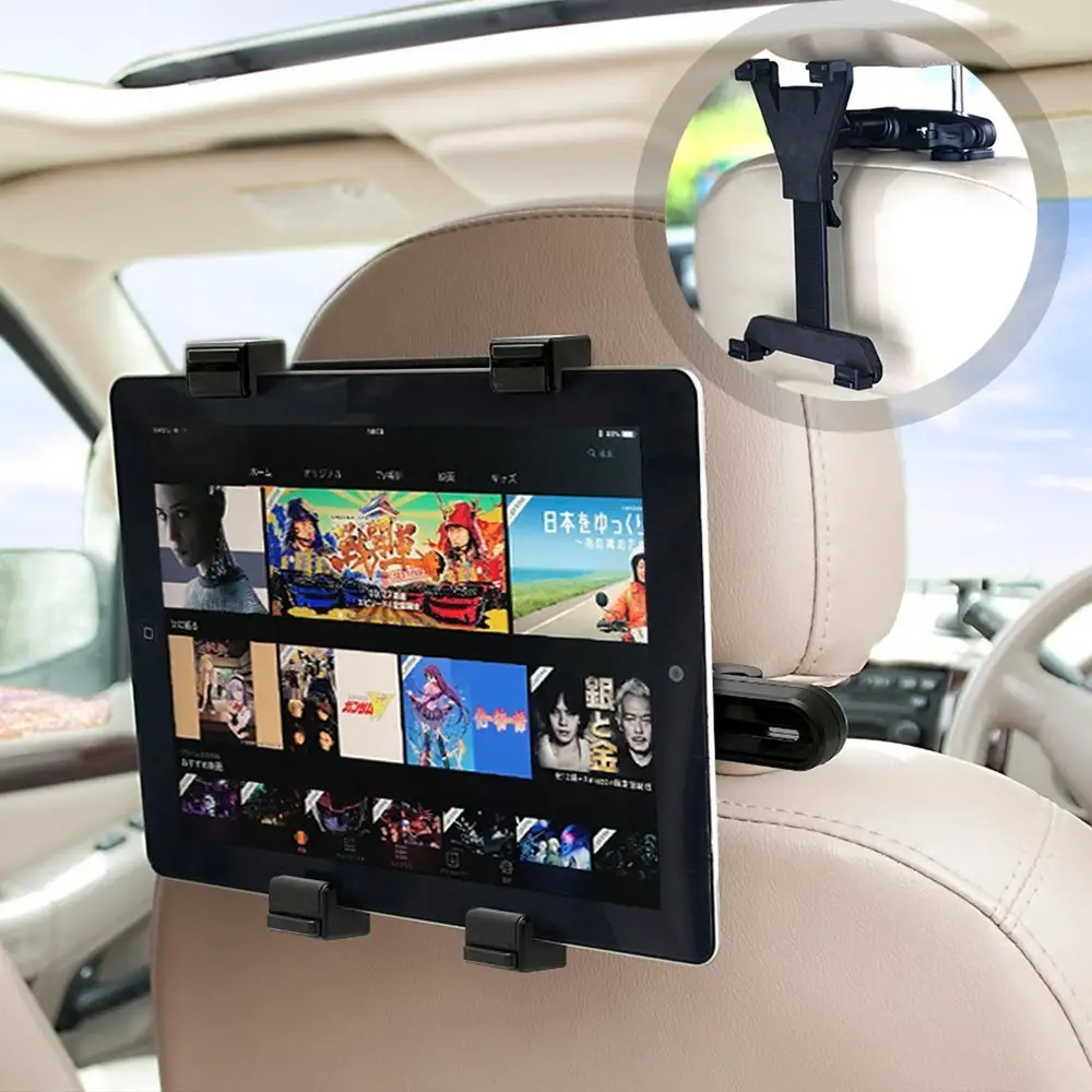 Transporte rápido Alta qualidade Assento De Carro Tablet Stand Encosto De Cabeça Do Carro Telefones Universais Mount Car Tablet Titular