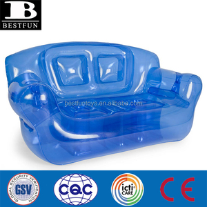 Divano gonfiabile in PVC di alta qualità divano gonfiabile in <span class=keywords><strong>plastica</strong></span> trasparente durevole divano gonfiabile portatile pieghevole - Product Image 3