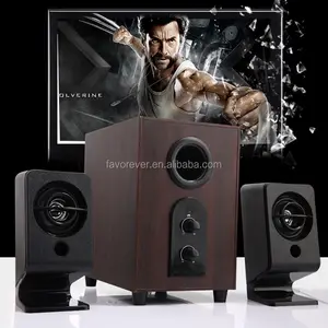 A8 Avondmaal Base 2.1 Houten Computer Speaker Voor Home Theater