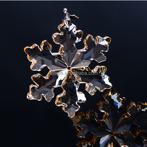 Trang Trí Cây Giáng Sinh Thiên Thần Treo Mặt Dây Chuyền Trong Suốt Pha Lê Thủy Tinh Bông Tuyết Sáng Đồ Trang Trí Xe Declan - Product Image 2