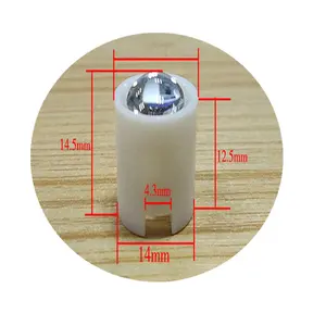 Lente de Cristal de 12mm/pmma con soporte de 14,5mm, 8 grados para luz de haz de enfoque
