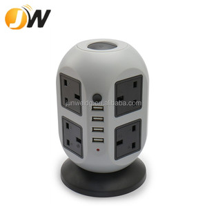 Vente chaude parasurtenseur 8 voies 4 Ports USB Ports <span class=keywords><strong>Multi</strong></span> Plug Sockets <span class=keywords><strong>Extension</strong></span> Power Strip <span class=keywords><strong>Tower</strong></span> - Product Image 3
