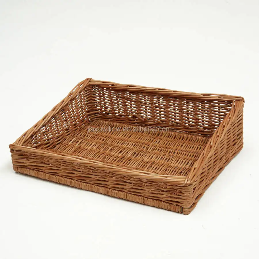 Bán Buôn Liễu Wicker Hiển Thị Khay Giỏ, Góc Wicker Giỏ Khay