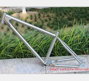 دراجة جبلية تيتانيوم إطار 26er التيتانيوم MTB الدراجة frame16 "Ti الدراجة الجبلية الإطار تبقي لحام اللون