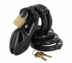 Giocattolo del <span class=keywords><strong>sesso</strong></span> di bondage della gabbia del cazzo del dispositivo di castità maschile nero CB6000 di plastica <span class=keywords><strong>per</strong></span> gli <span class=keywords><strong>uomini</strong></span> - Product Image 1