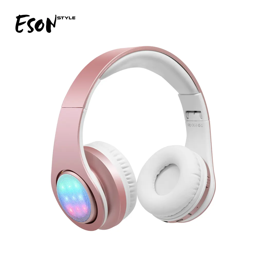 Eson Precision Ind Co Ltd Sport Nirkabel Bluetooth 4.2 Stereo LED Earbud/Headphone/Earphone/Headset Wireless Stereo Speaker dengan Mikrofon