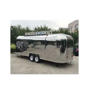 Airstream năng lượng mặt trời Powered thực phẩm di động xe tải trang bị đầy đủ Xúc Xích giỏ hàng để bán