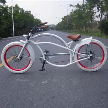Feito na china novo design de 24 polegadas quadro de alumínio chopper bicicleta