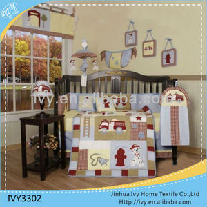 100% de algodón del bebé <span class=keywords><strong>cuna</strong></span> <span class=keywords><strong>conjunto</strong></span> ropa de cama de venta al por mayor/cherry blossom 7 pieza de ropa de cama <span class=keywords><strong>cuna</strong></span> <span class=keywords><strong>conjunto</strong></span> - Product Image 1