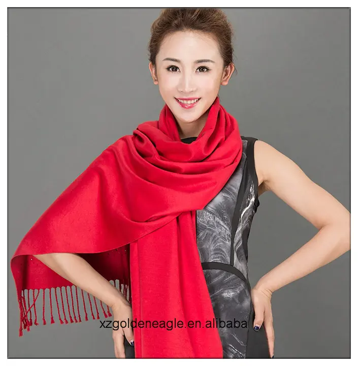 High Quality Red Color 100% Natural Silk Scarf for Winter silk shawl