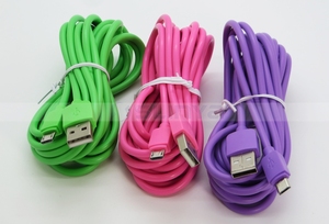Câble <span class=keywords><strong>Micro</strong></span> <span class=keywords><strong>USB</strong></span> coloré 1M/2M3M Long 5Pin pour câble de chargeur de données <span class=keywords><strong>USB</strong></span> de téléphone portable Android - Product Image 3