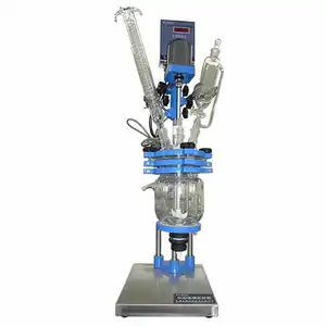 Reacto,Triple Glass Reactor Multi-function With Distillation And Rectification System,Sampling Online,Thorium Reactor,Customized