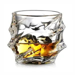 Amazion best seller Whiskey Glasses Cool Rocks Glasses 11 oz Tasting Tumblers for Drinking Bourbon Irish Whisky Brandy