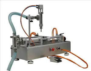 semi-automatic bench top pneumatic filling machine for liquid