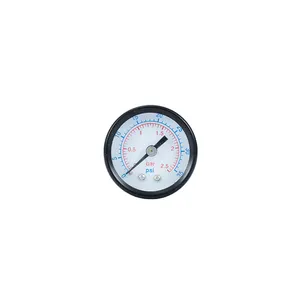 Black steel 1.5 inch Vacuum Flow Meter Pressure Gauge