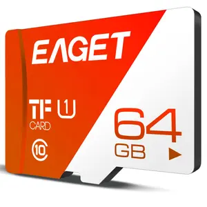 EAGET T1 64GB Class10 hafıza kartı TF kart için UHS-I orijinal Flash telefonları Tablet güvenlik kamerası MINI SD kart 64GB