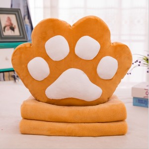 2-1 Zampa della peluche Cuscino Con Coperta di Peluche Morbido Peluche Giocattoli Figura bambola Cane Capretti Del Bambino Dei Bambini regalo di compleanno - Product Image 3