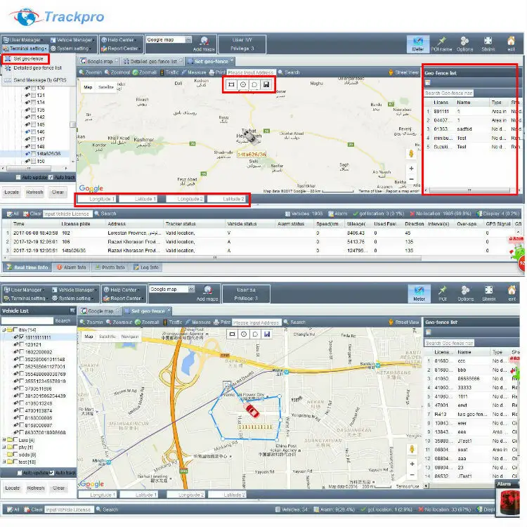Google maps street view pista stella Piattaforma di Tracking gps satellitare di controllo remoto il software con applicazioni download gratuito