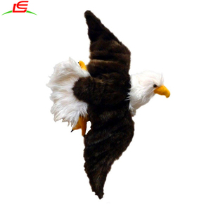 Peluche d'aigle <span class=keywords><strong>chauve</strong></span> américain vif, jouets d'animaux en peluche, peluche d'aigle en fourrure, jouet mural - Product Image 4