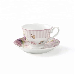 Pequeña rosa <span class=keywords><strong>de</strong></span> <span class=keywords><strong>porcelana</strong></span> <span class=keywords><strong>de</strong></span> diseño antiguo a granel <span class=keywords><strong>tazas</strong></span> <span class=keywords><strong>de</strong></span> <span class=keywords><strong>té</strong></span> y platillos barato - Product Image 3