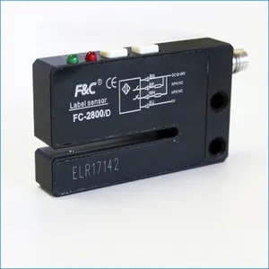 FC-2100 capteur d'étiquette optique à fente de 2mm pour machine d'emballage